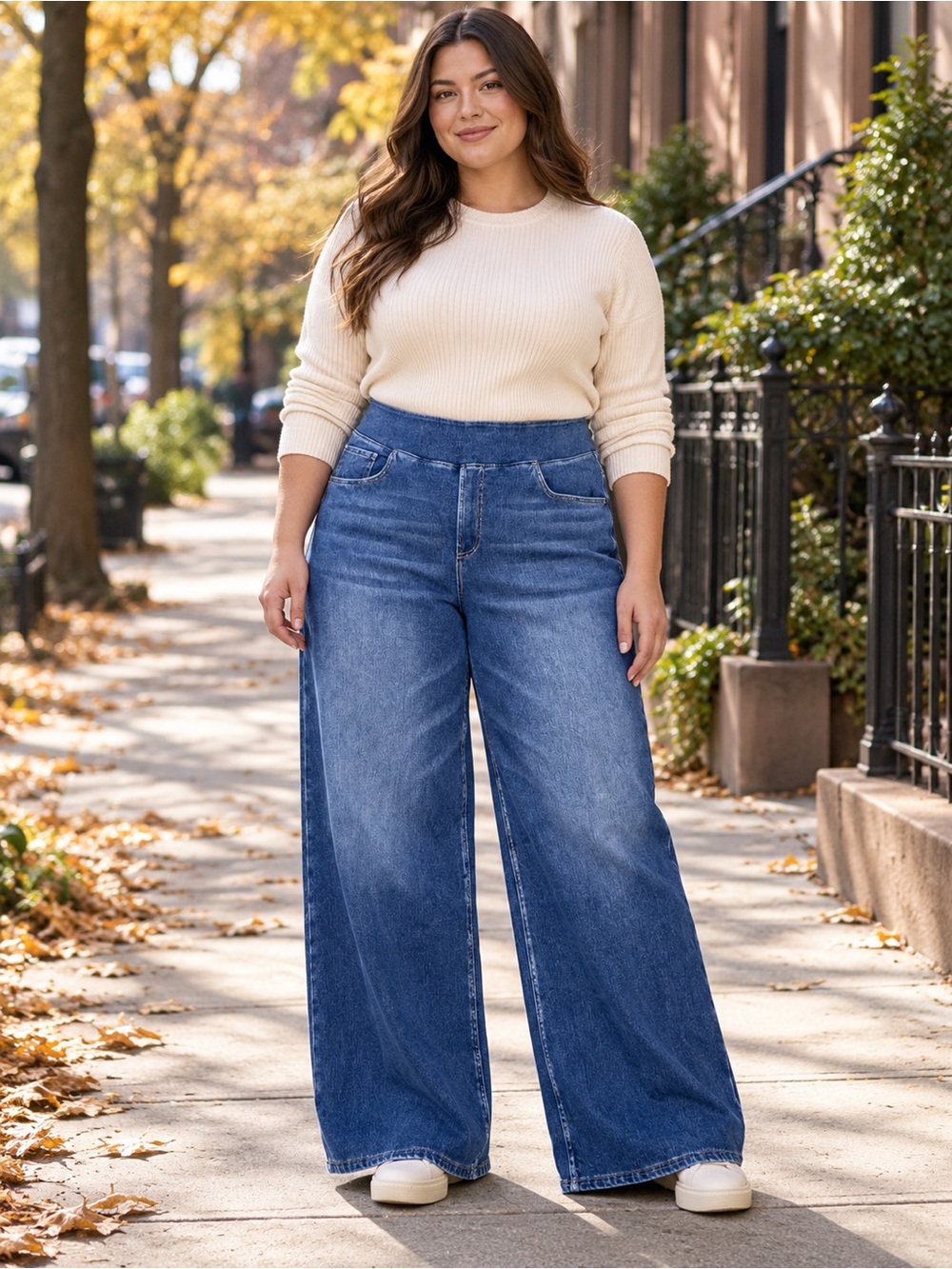 Halara Flex High Waisted Baggy Wide Leg Jeans XL 16 Petite NWT